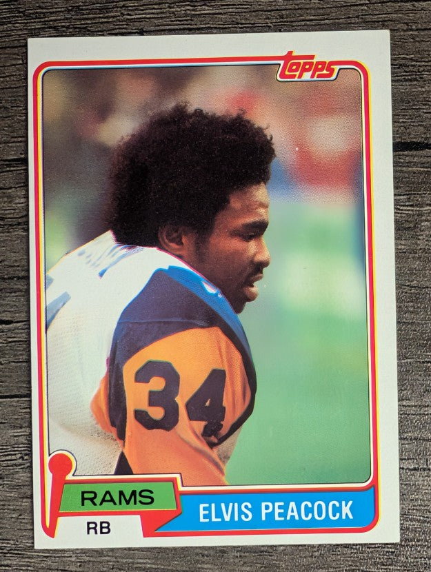 1981 Topps #514 Elvis Peacock RC
