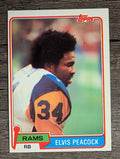 1981 Topps #514 Elvis Peacock RC