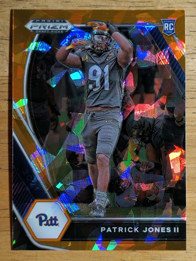 2021 Panini Prizm Draft Picks Prizms Orange Ice #130 Patrick Jones II