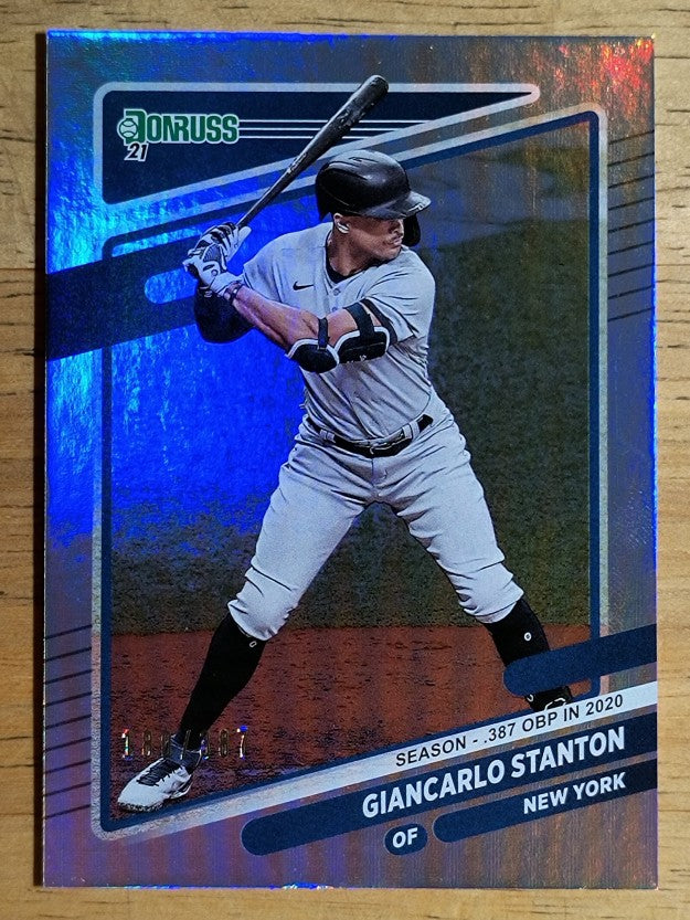 2021 Donruss Season Stat Line #98 Giancarlo Stanton/387
