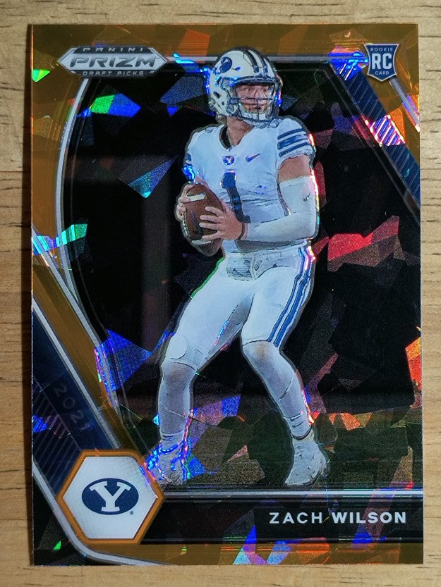 2021 Panini Prizm Draft Picks Prizms Orange Ice #105 Zach Wilson