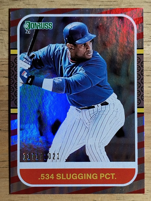 2021 Donruss Variations Red #239 Sammy Sosa RETRO