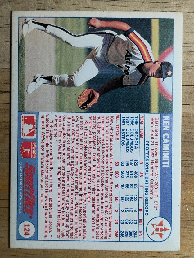 1988 Sportflics #124 Ken Caminiti