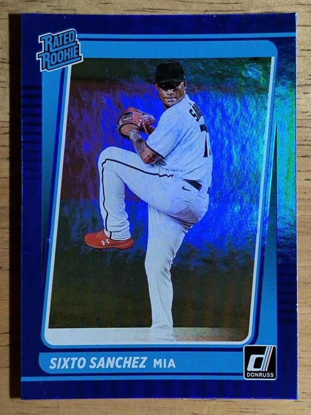 2021 Donruss Holo Blue #34 Sixto Sanchez RR
