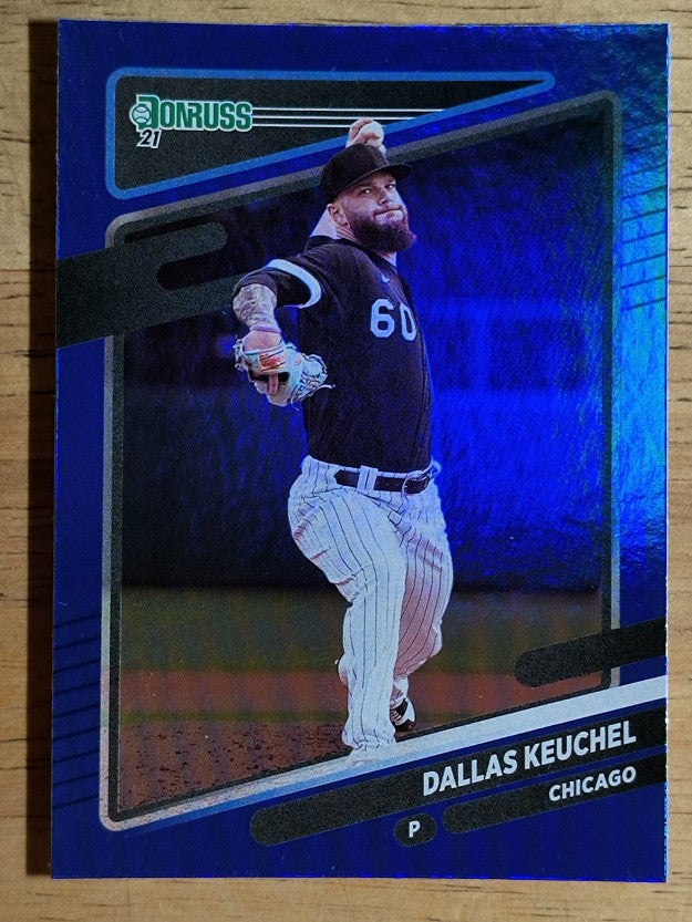 2021 Donruss Holo Blue #187 Dallas Keuchel