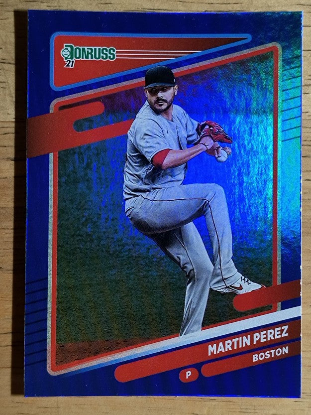 2021 Donruss Holo Blue #97 Martin Perez