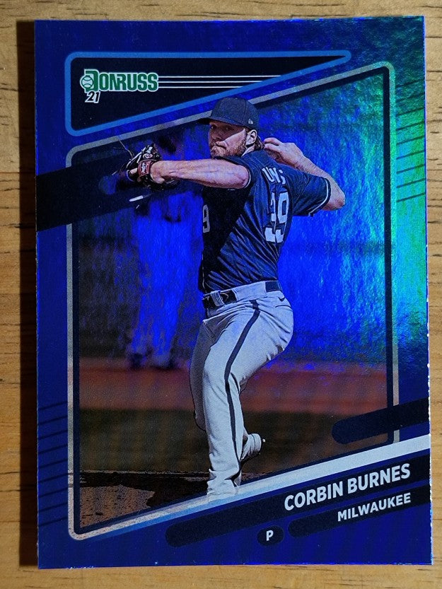 2021 Donruss Holo Blue #126 Corbin Burnes