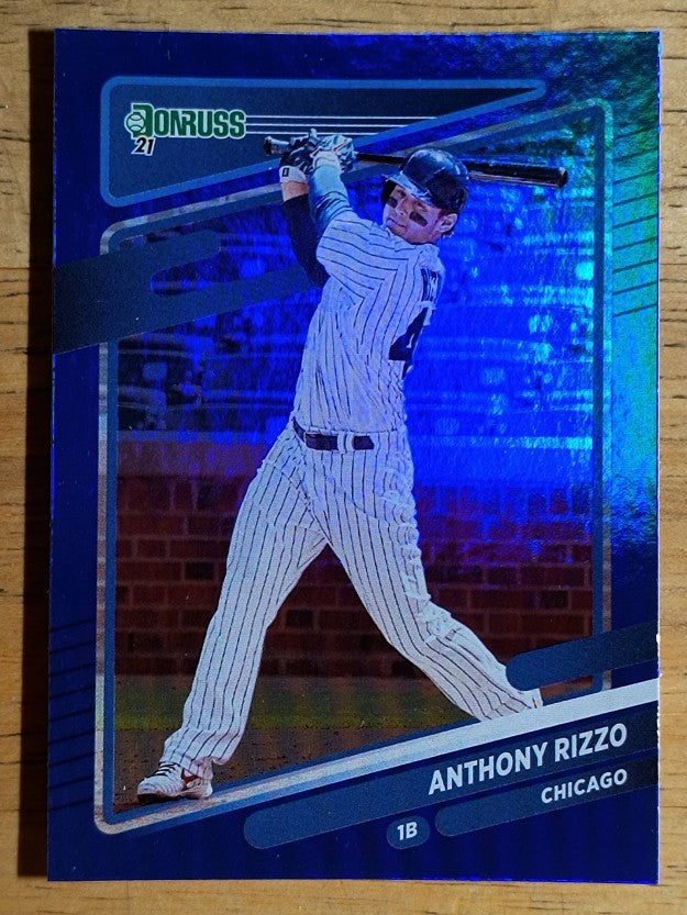 2021 Donruss Holo Blue #163 Anthony Rizzo