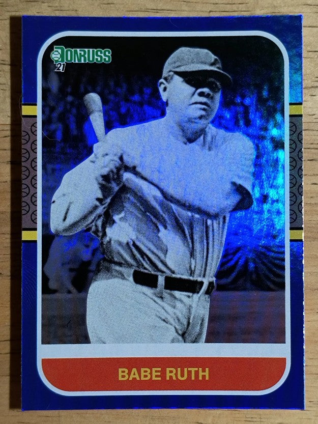 2021 Donruss Variations Holo Blue #228 Babe Ruth RETRO