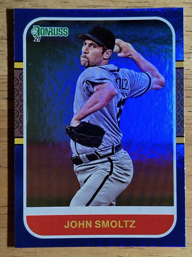 2021 Donruss Holo Blue #254 John Smoltz RETRO
