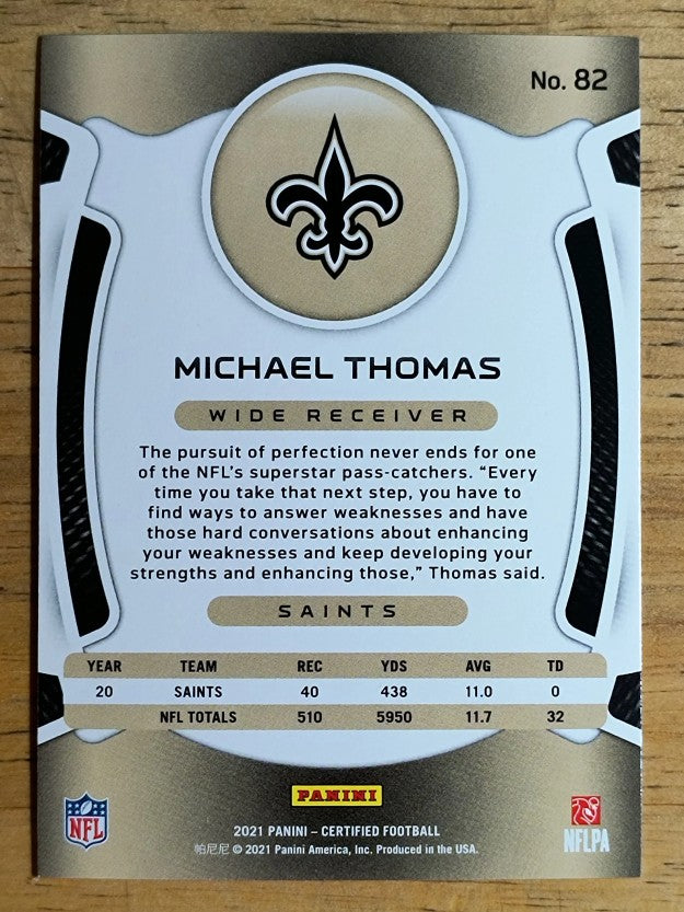 2021 Certified #82 Michael Thomas