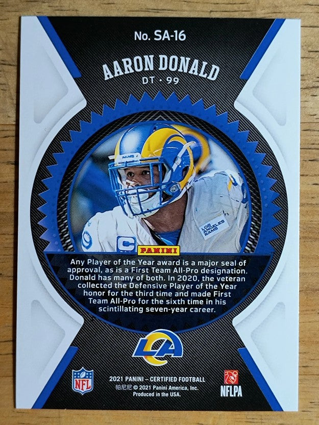 2021 Certified Seal of Approval #16 Aaron Donald