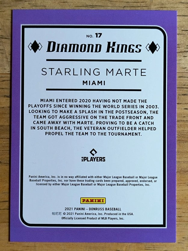 2021 Donruss #17 Starling Marte DK