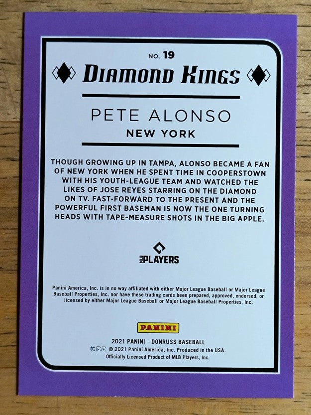 2021 Donruss #19 Pete Alonso DK