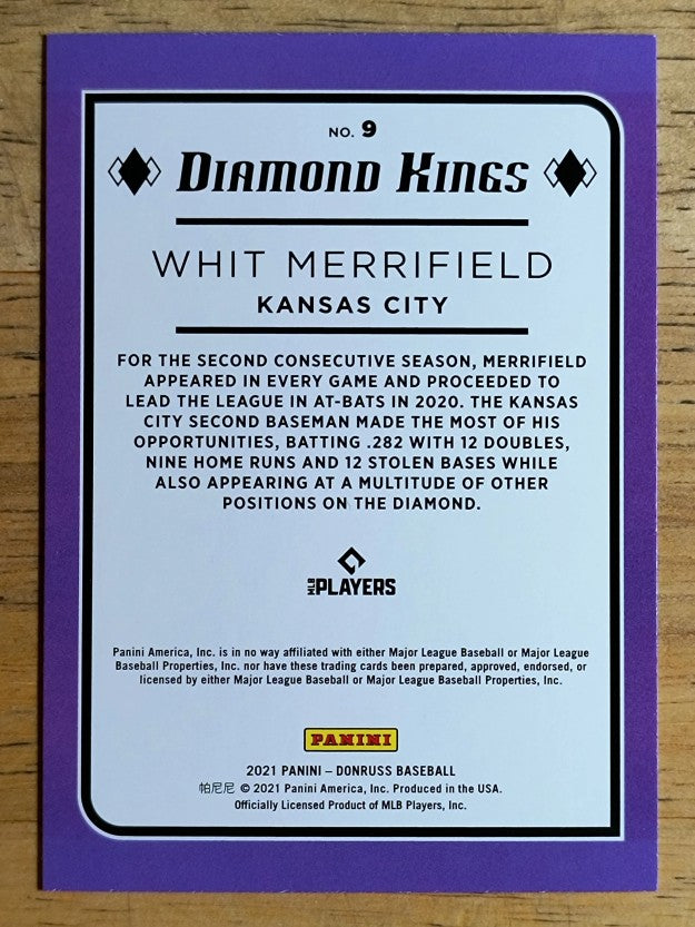 2021 Donruss #9 Whit Merrifield DK