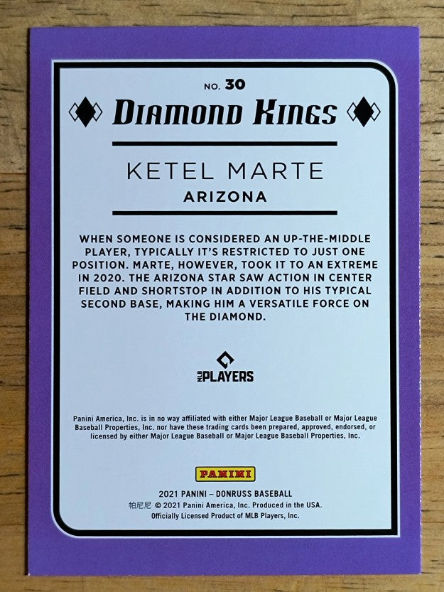 2021 Donruss #30 Ketel Marte DK