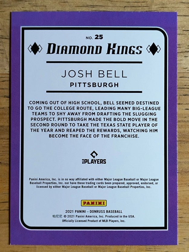 2021 Donruss #25 Josh Bell DK