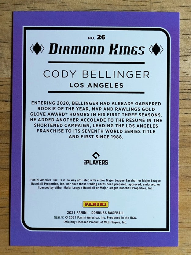2021 Donruss #26 Cody Bellinger DK