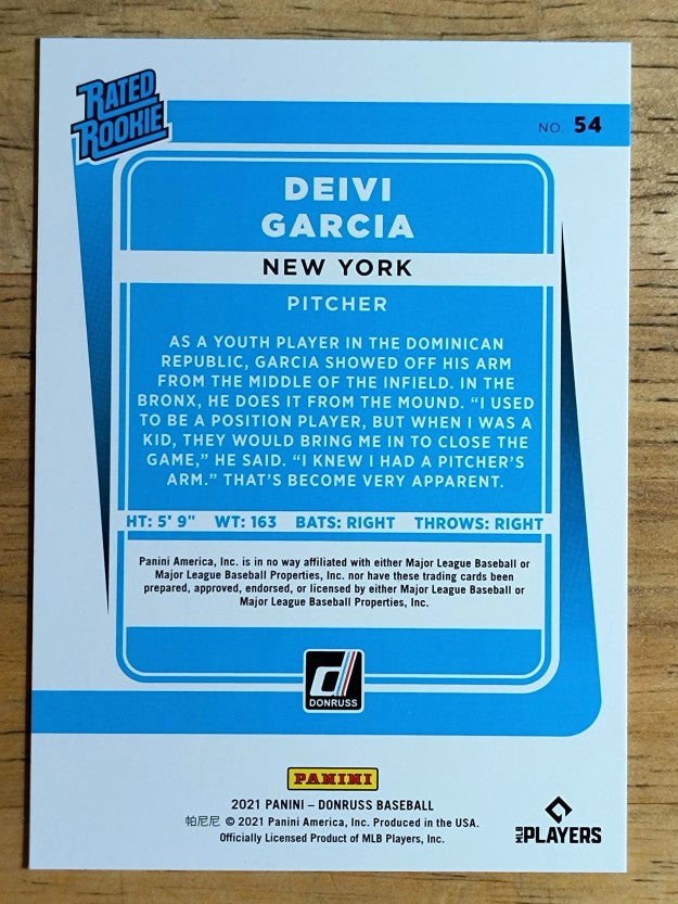 2021 Donruss #54 Deivi Garcia RR RC