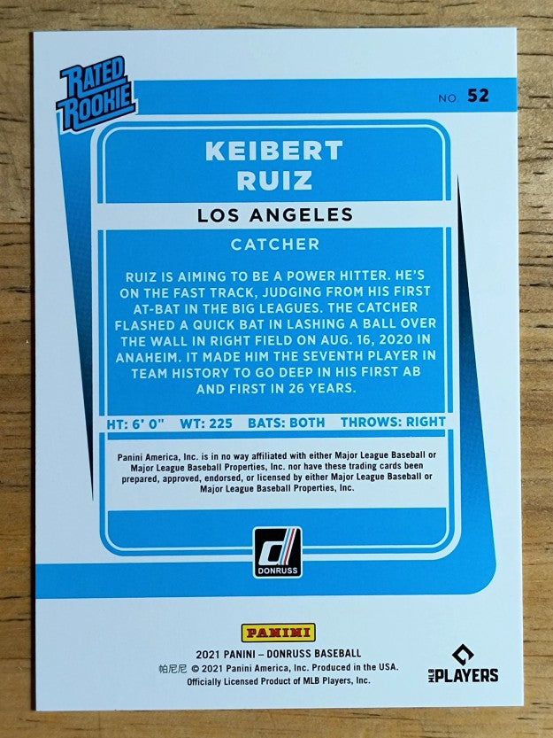 2021 Donruss #52 Keibert Ruiz RR RC