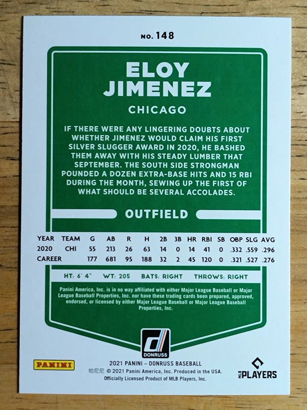 2021 Donruss #148 Eloy Jimenez