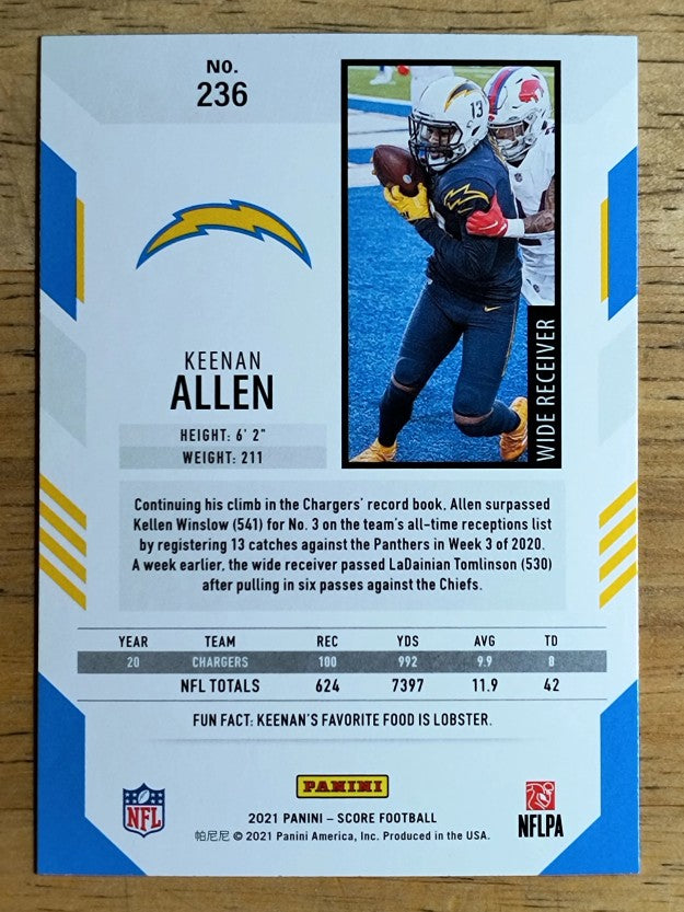 2021 Score #236 Keenan Allen