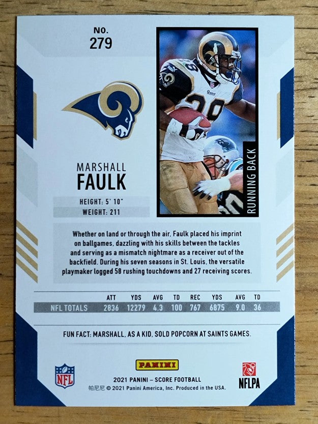 2021 Score #279 Marshall Faulk