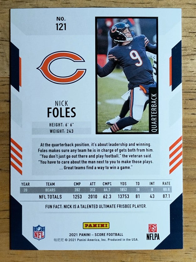 2021 Score #121 Nick Foles