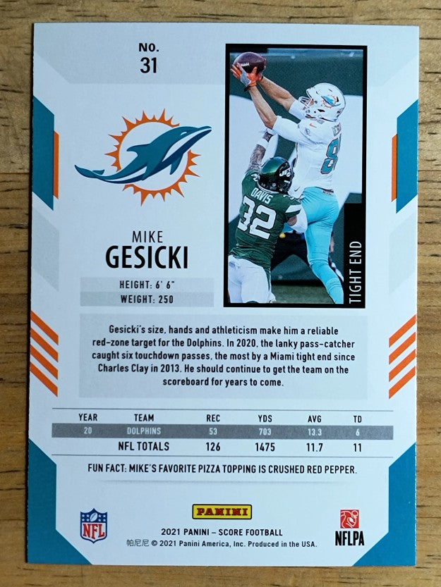 2021 Score #31 Mike Gesicki
