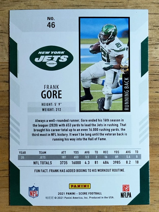 2021 Score #46 Frank Gore