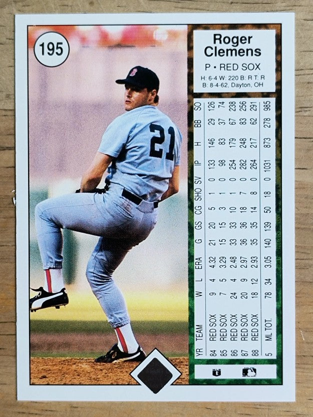 1989 Upper Deck #195 Roger Clemens