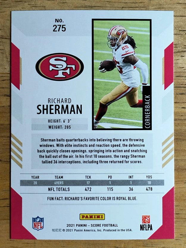 2021 Score #275 Richard Sherman