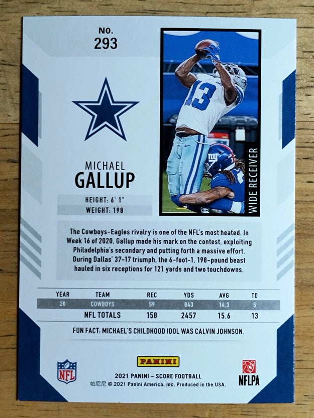 2021 Score #293 Michael Gallup