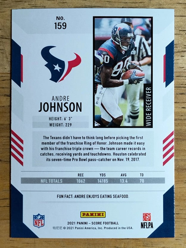 2021 Score #159 Andre Johnson