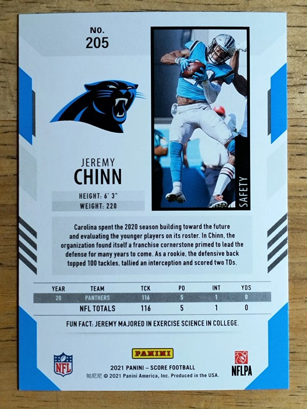 2021 Score #205 Jeremy Chinn