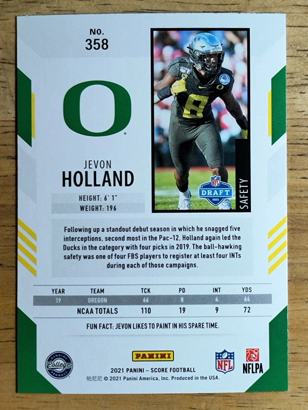 2021 Score #358 Jevon Holland RC