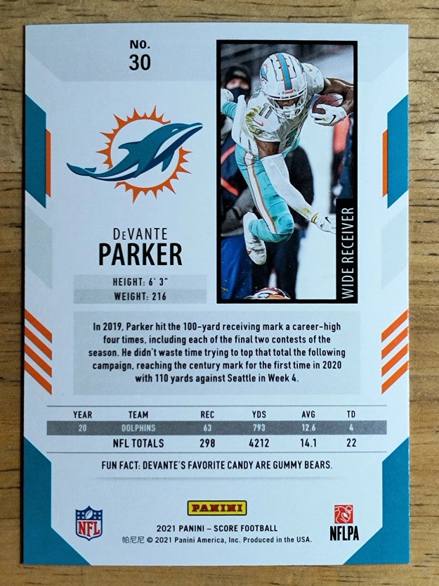 2021 Score #30 DeVante Parker