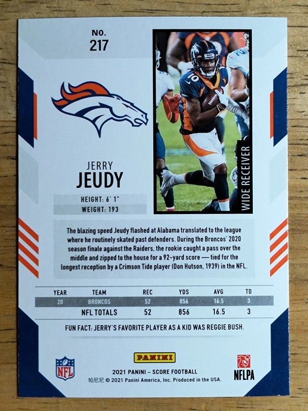 2021 Score #217 Jerry Jeudy