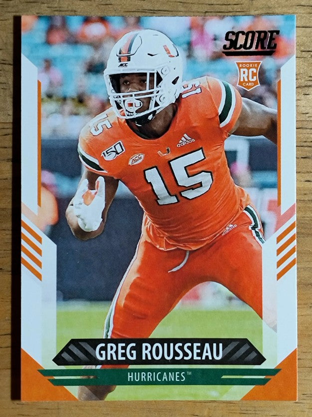 2021 Score #345 Greg Rousseau RC
