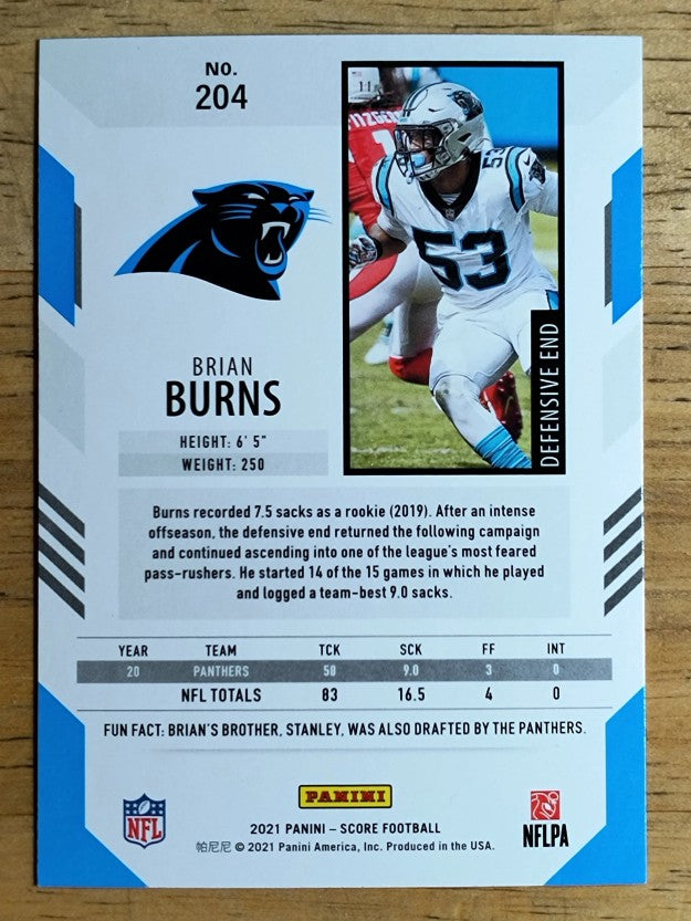 2021 Score #204 Brian Burns