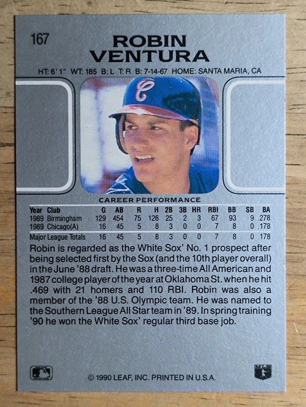 1990 Leaf #167 Robin Ventura