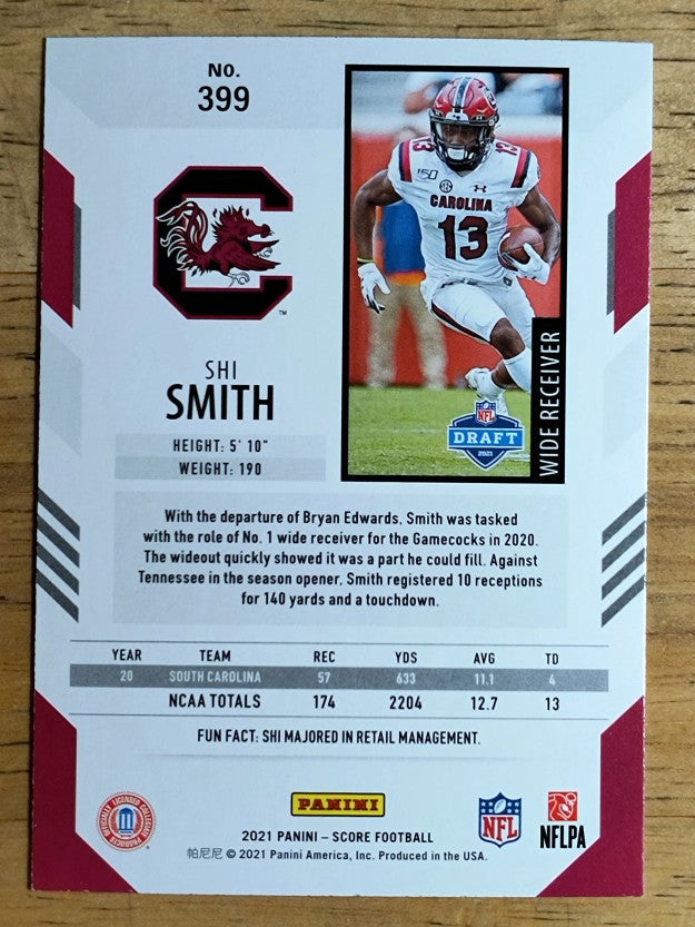 2021 Score #399 Shi Smith RC