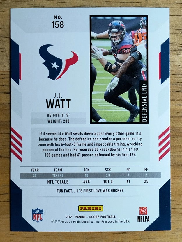 2021 Score #158 J.J. Watt