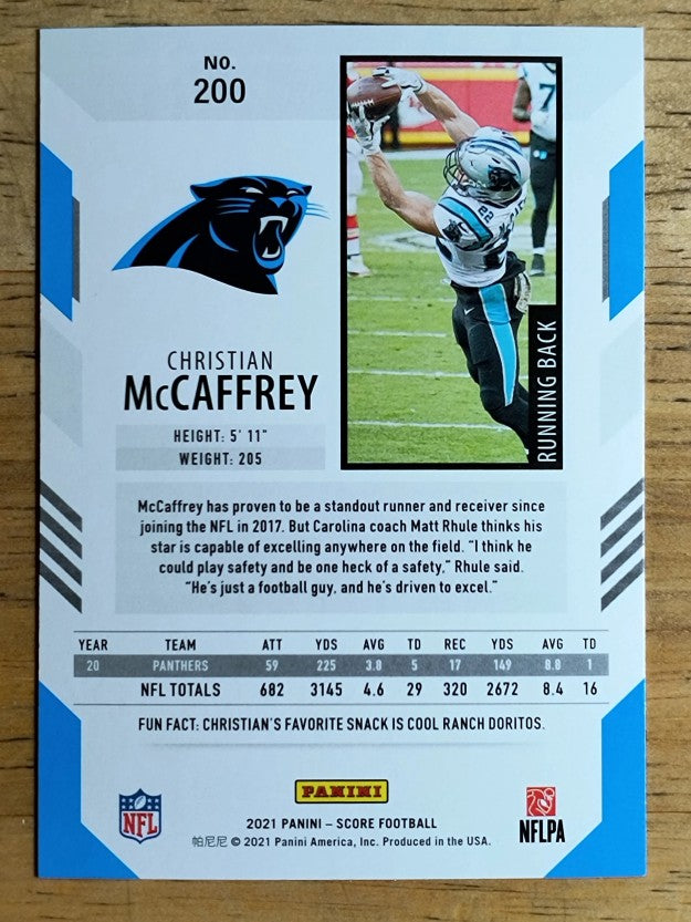 2021 Score #200 Christian McCaffrey