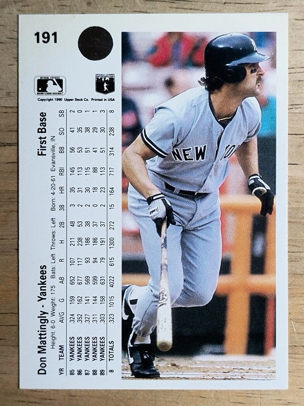 1990 Upper Deck #191 Don Mattingly