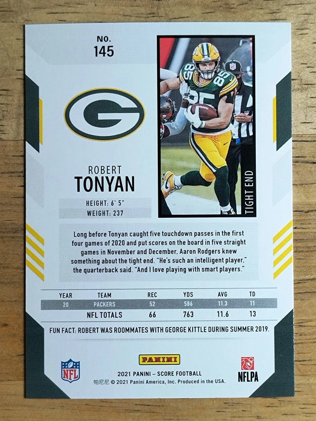 2021 Score #145 Robert Tonyan