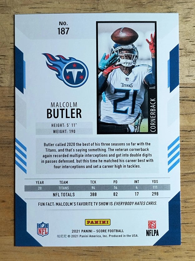 2021 Score #187 Malcolm Butler