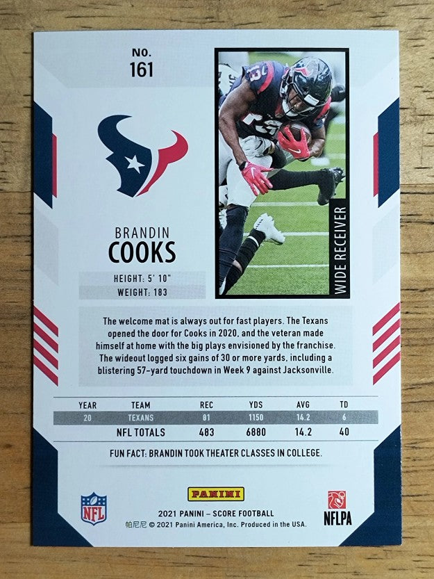 2021 Score #161 Brandin Cooks