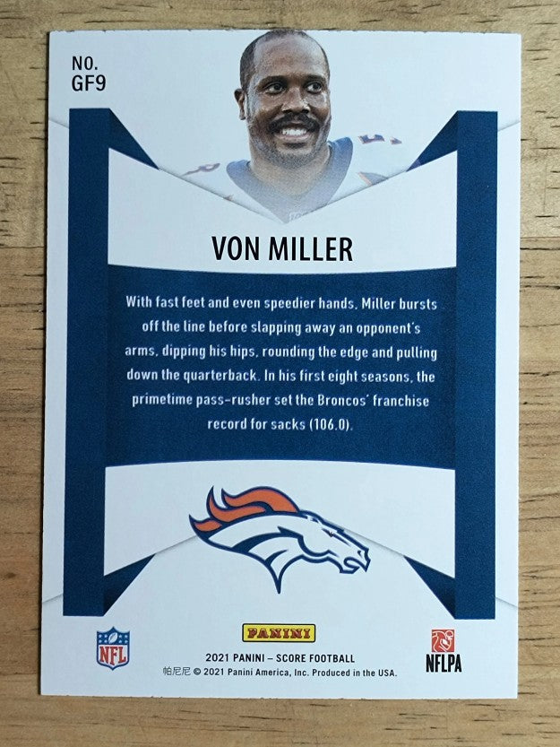 2021 Score Game Face Gold #9 Von Miller