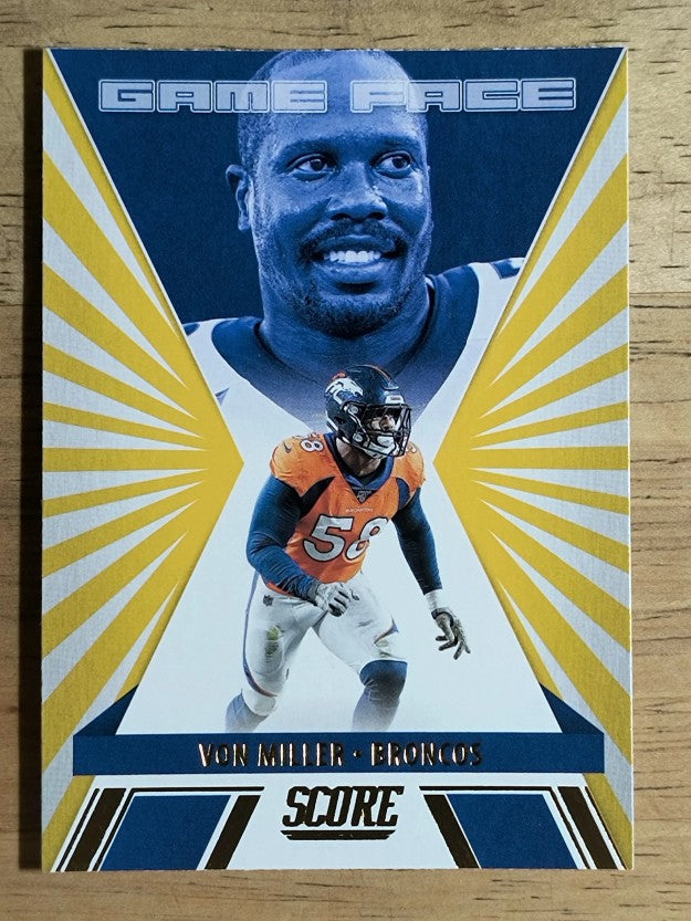 2021 Score Game Face Gold #9 Von Miller